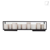 Authentage Bellefeu Vitrine Tisch lang 100 cm - 9 Kerzen