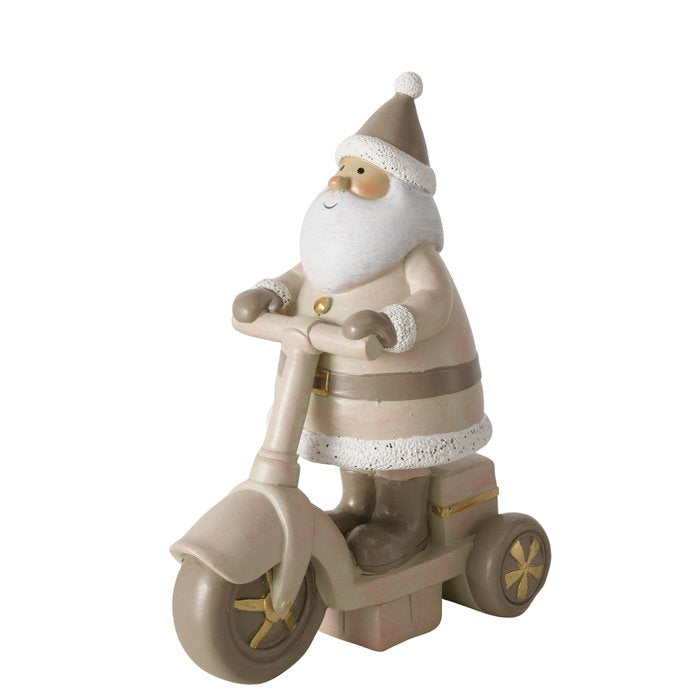 Kerstman op scooter - (BO-2061018)