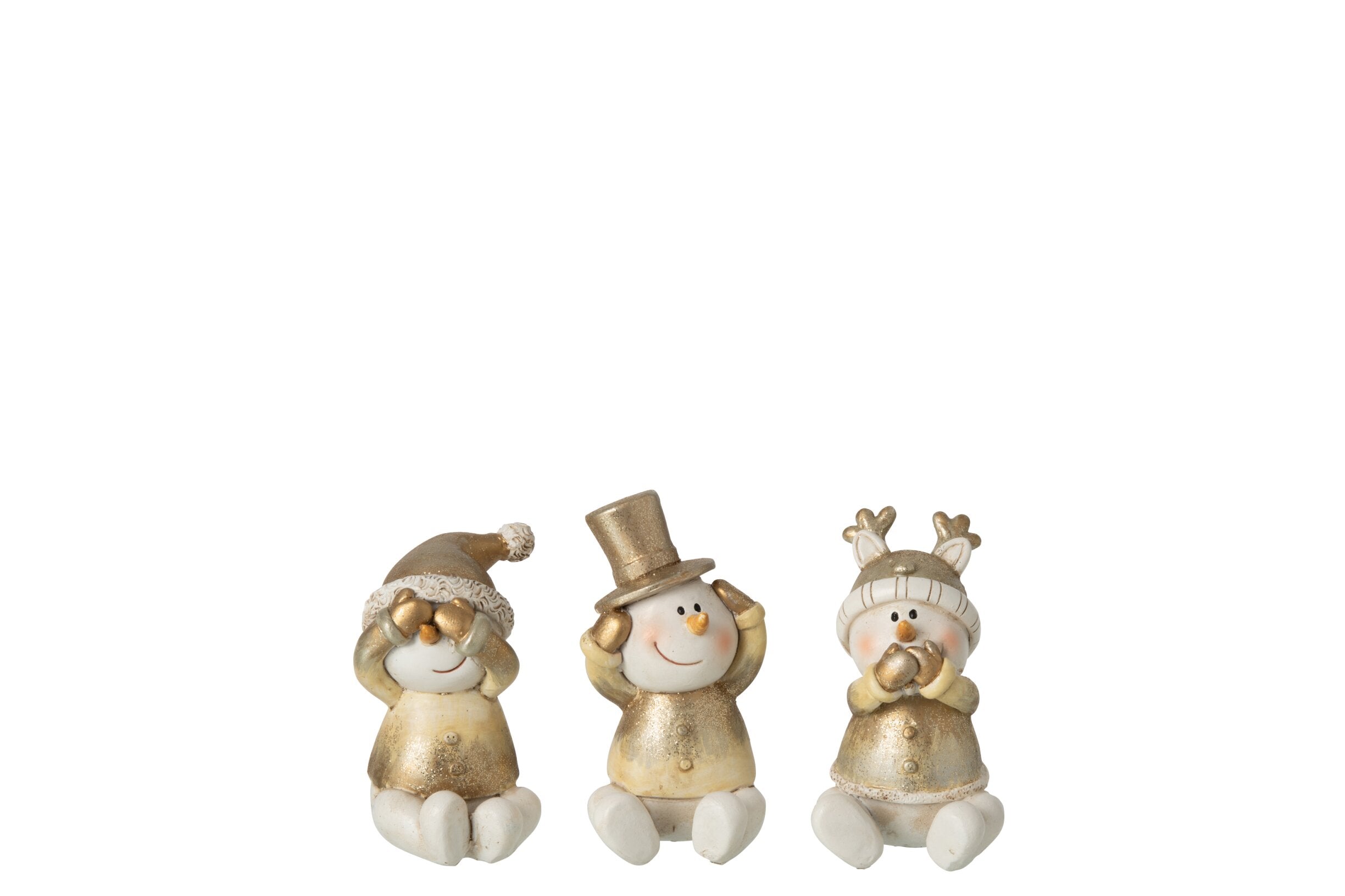 Sneeuwman Hzz Wit/Goud  - (265045)