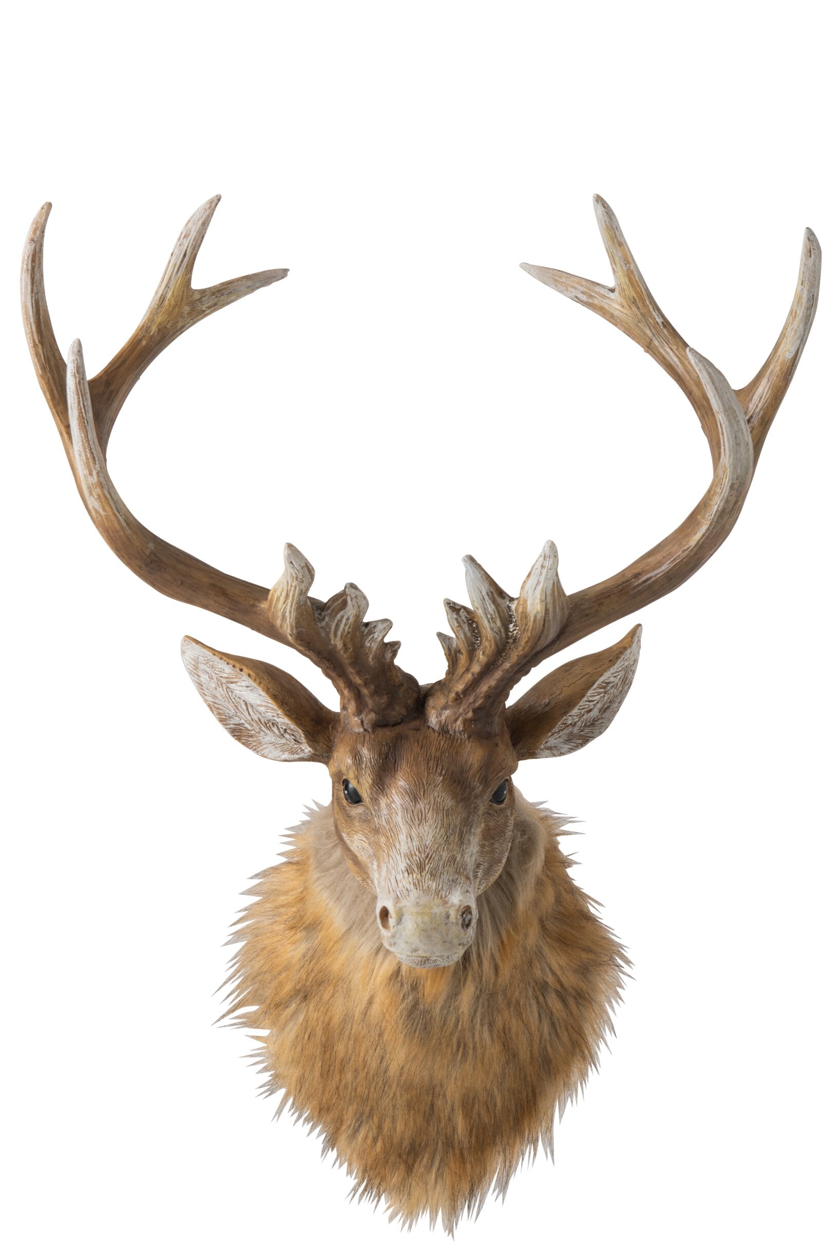 Wandobject Hert Kop Polyresin Bruin/Lichtbeige L - (269670)