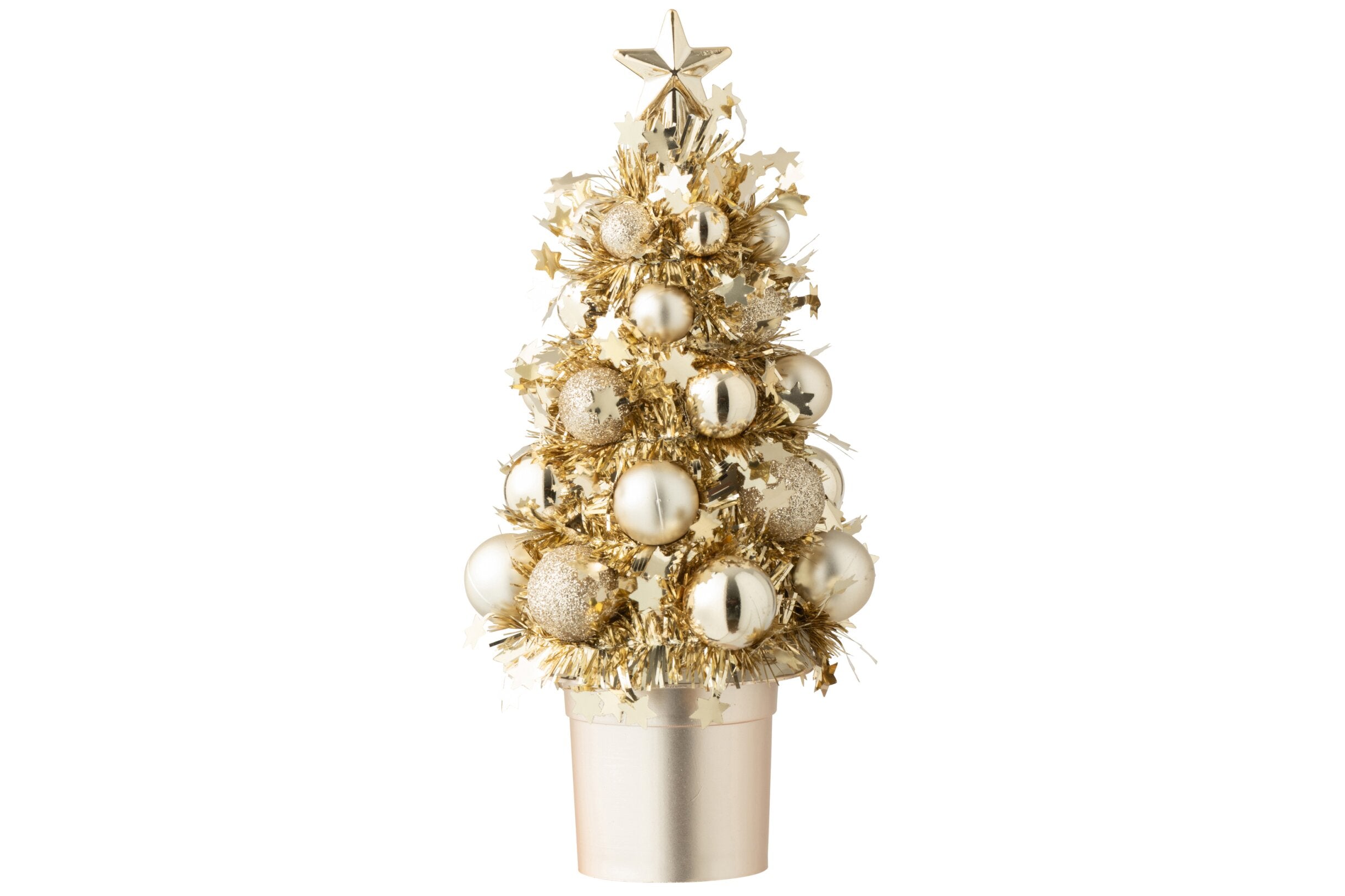 Kerstboom Kerstballen Polystyreen Champagne - (269913)