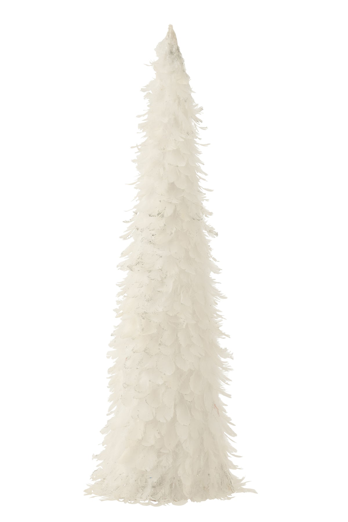 Cone Deco + Glit Feathers White - (36853)