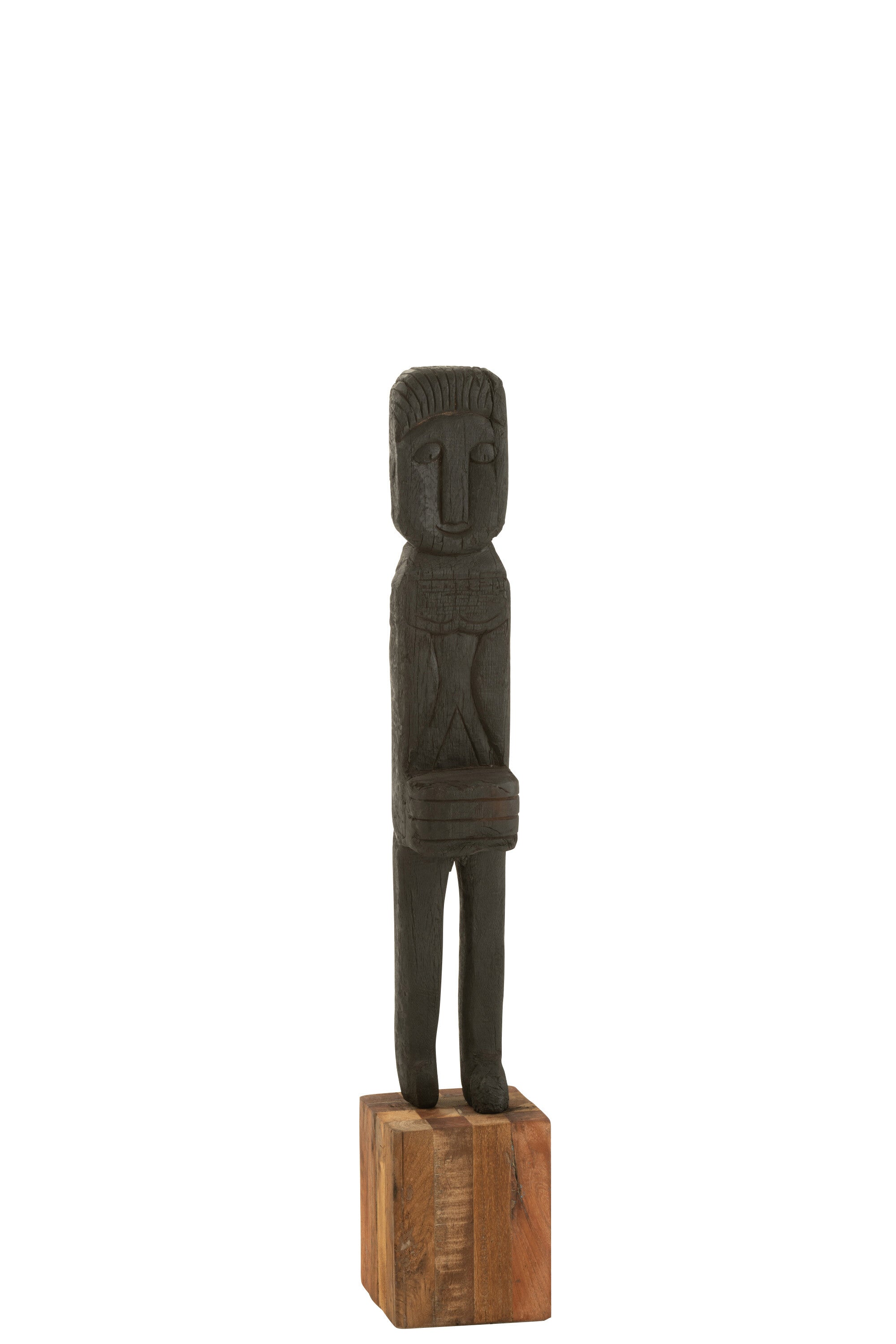 Statue Boro Rec Ht Zw/Nat (20X20X115Cm) - (40970)