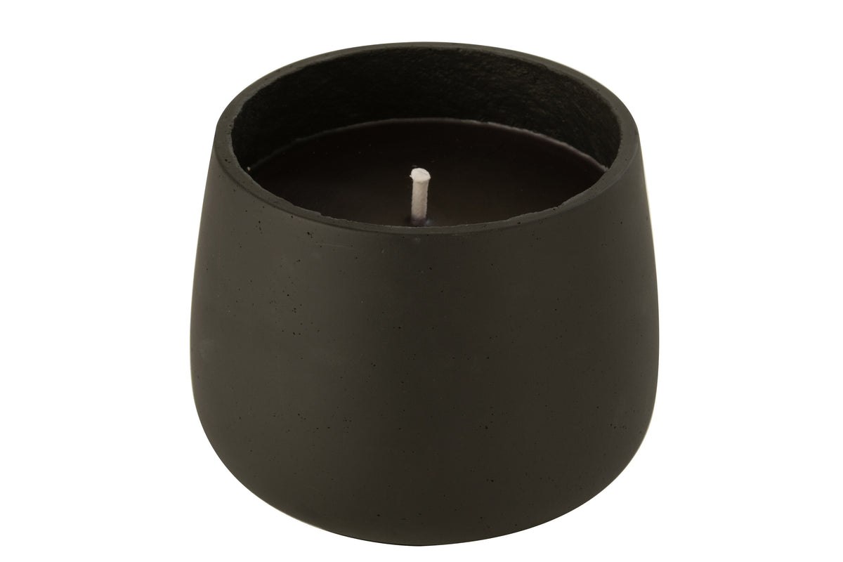 Outdoor Candle Cement Black Large - 48U - (43345)