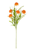 Zweig Chrysantheme Kunststoff Orange - (43892)