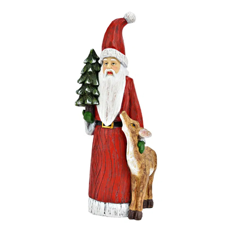 Kerstman met rendier - (WU-44056)