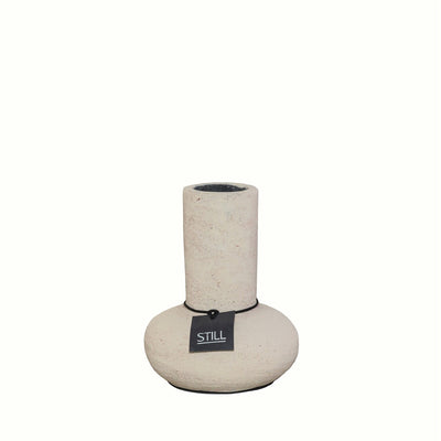 Still Low Vase L Beige - (47038)