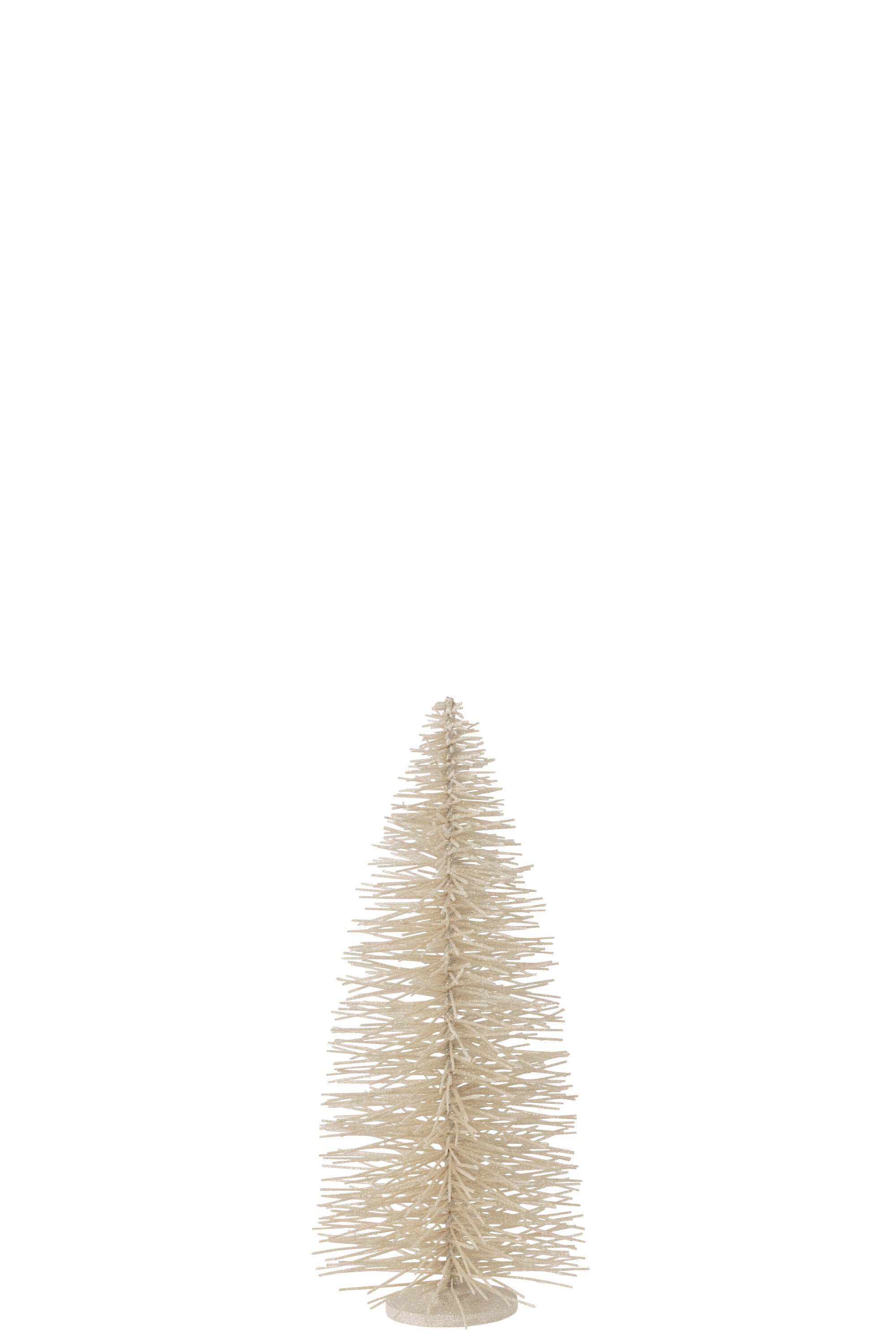 Kerstboom Glitter Hout Wit L (27X27X70Cm) - (47042)