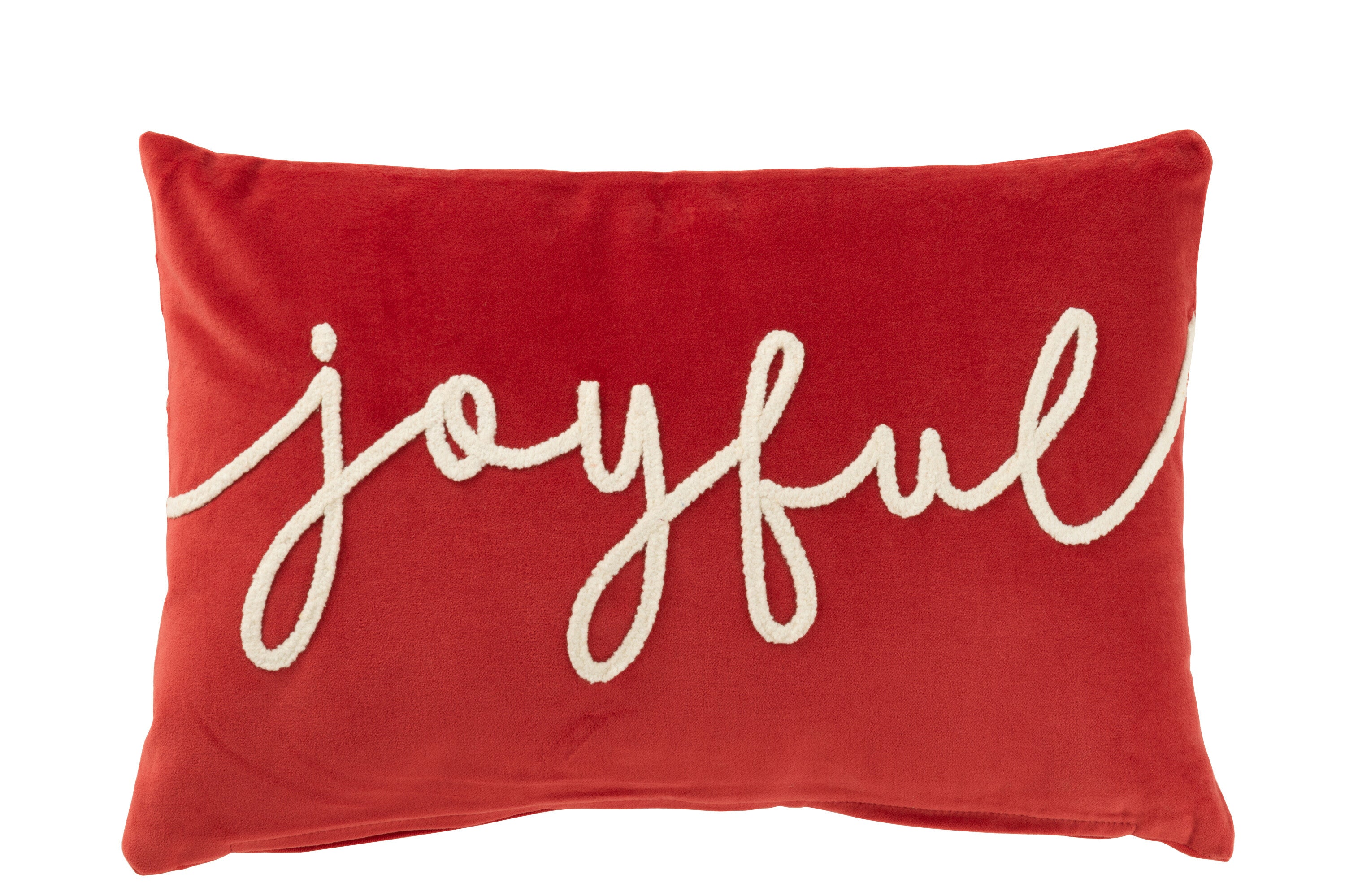 Kussen Lang Joyful Ro/Wit (45X30X12Cm) - (47125)