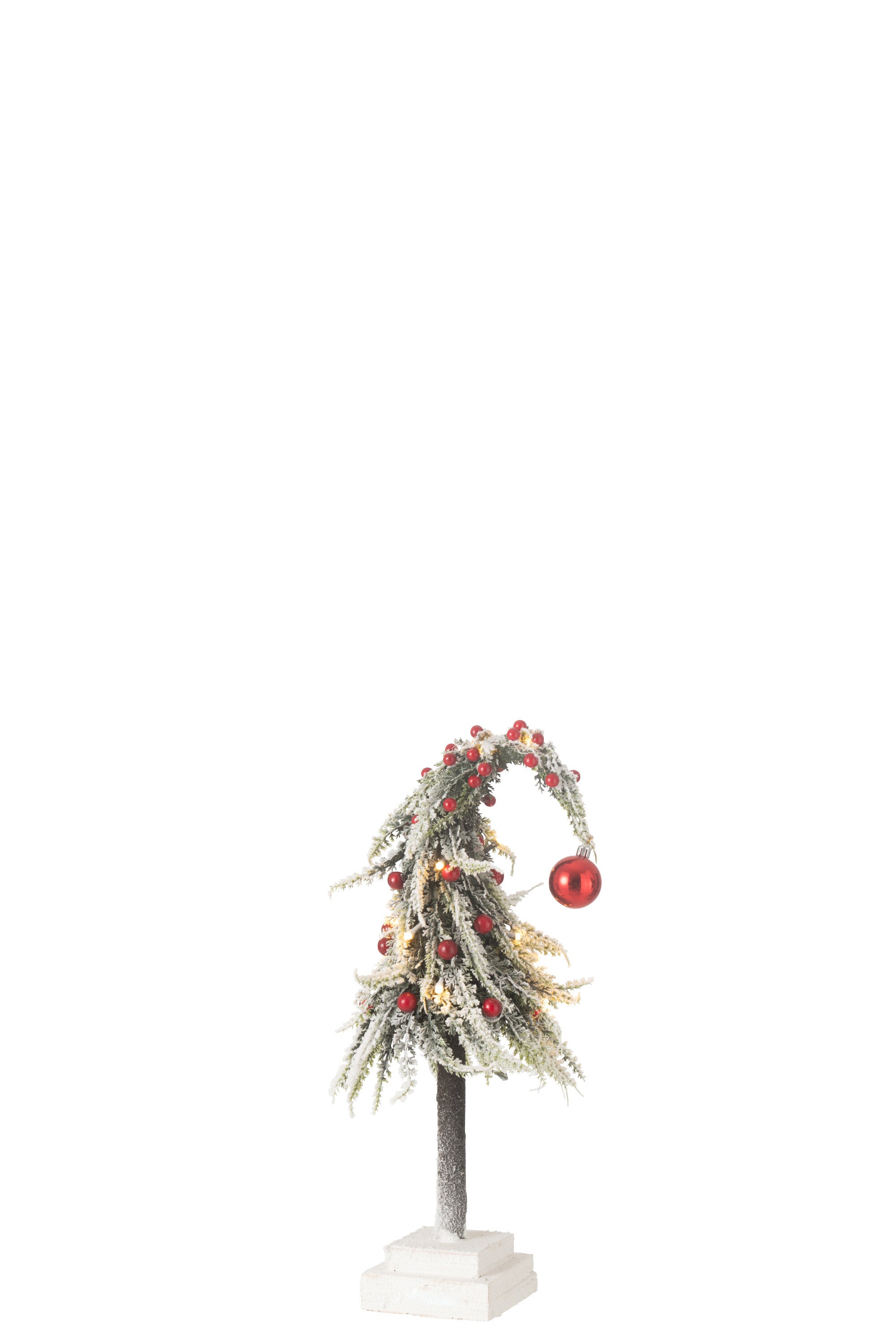 Kerstboom Led Sneeuw G/R S (15X15X45Cm) - (48779)