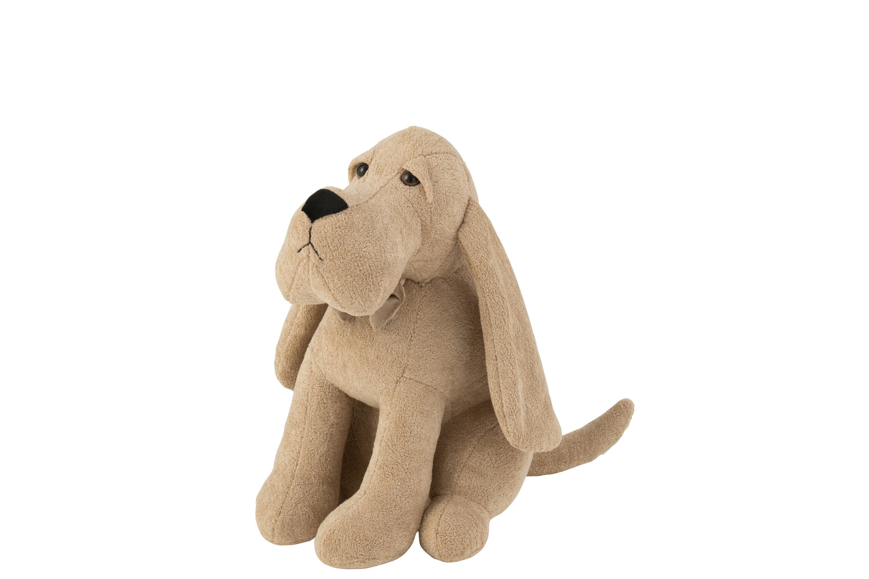 Deurstop Hond Vlinderd Bouclé Bei (27X18X31Cm) - (49703)