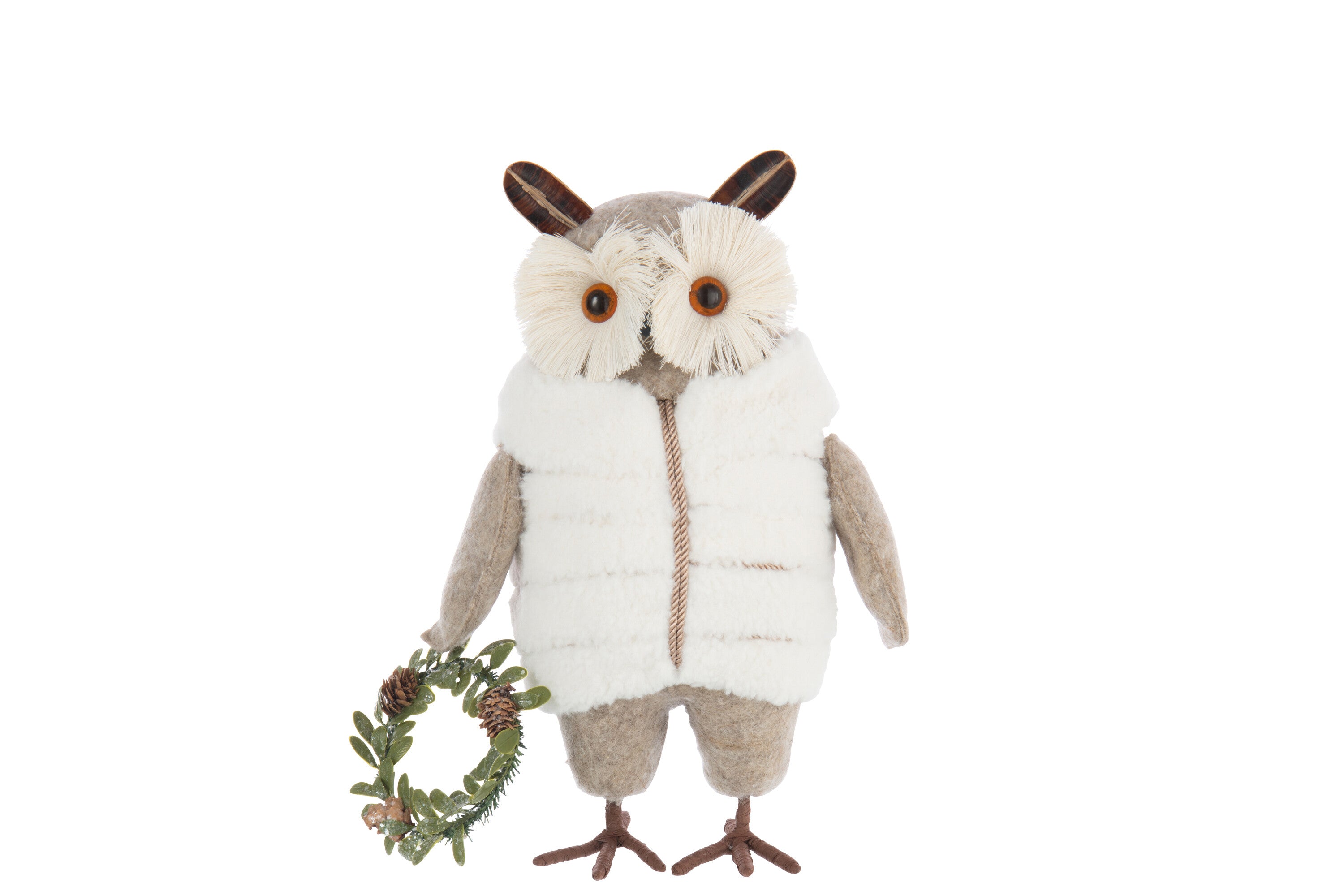 Uil + Jas Beige/Wit L - (56619)