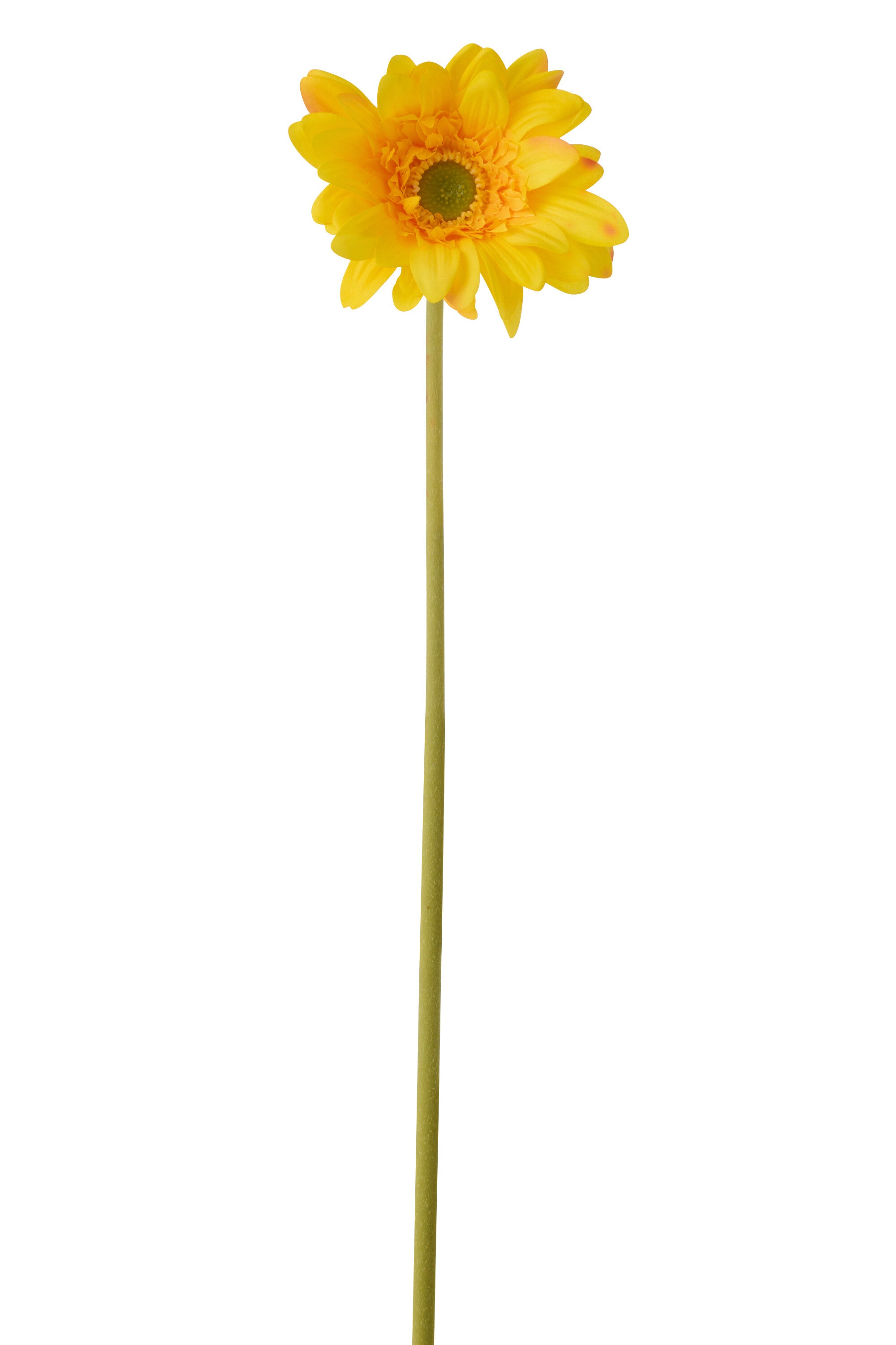 Gerbera Echt Gevoel Stof Geel - (63794)