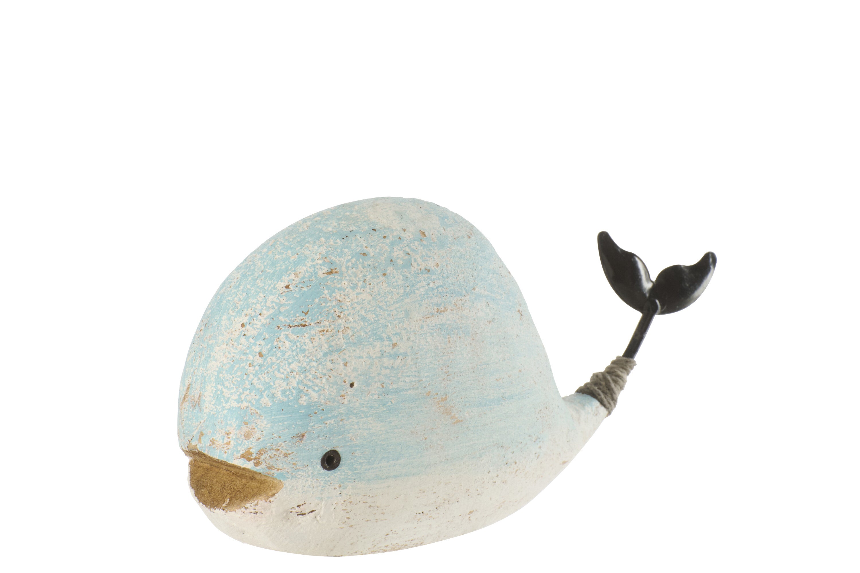 Walvis Paulowniahout Wit/Lichtblauw Medium - (64683)