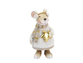Muis oorwarmers wit S - (CH-43992)