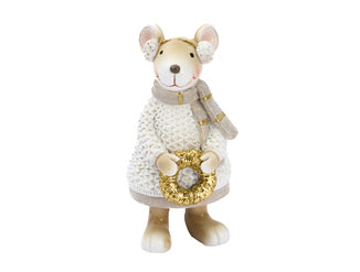Muis oorwarmers wit M - (CH-43993)