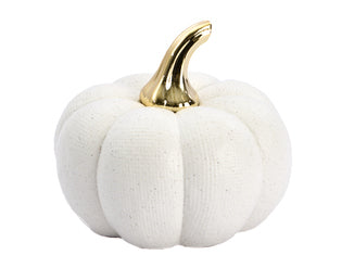 Pompoen crème gouden steel L - (CH-44253)