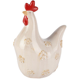 Kip Zit Bloemen L - (Dt-260274)