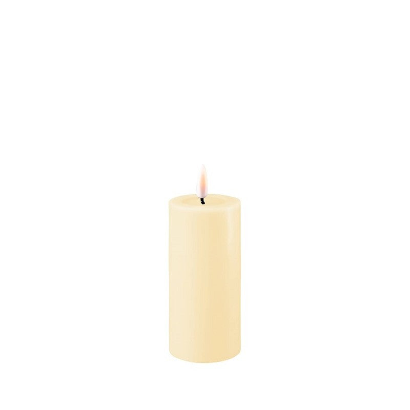 DELUXE Cream LED Candle 5x10 - (RF-0105-1 )