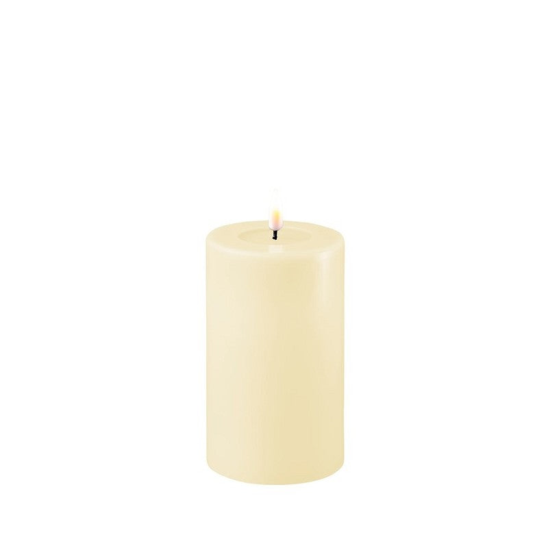 DELUXE Cream LED Candle 7,5x12,5 - (RF-0109)