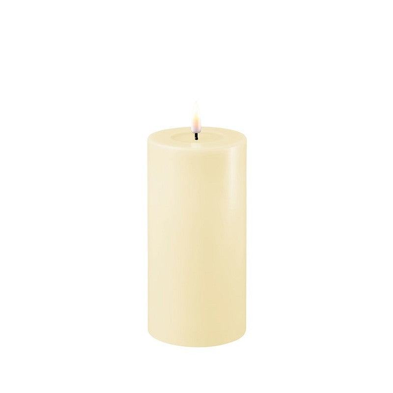 DELUXE Cream LED Candle 7,5x15 - (RF-0110)