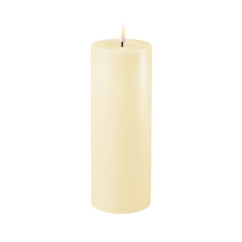 DELUXE Cream LED Candle 7,5x20 - (RF-0111)