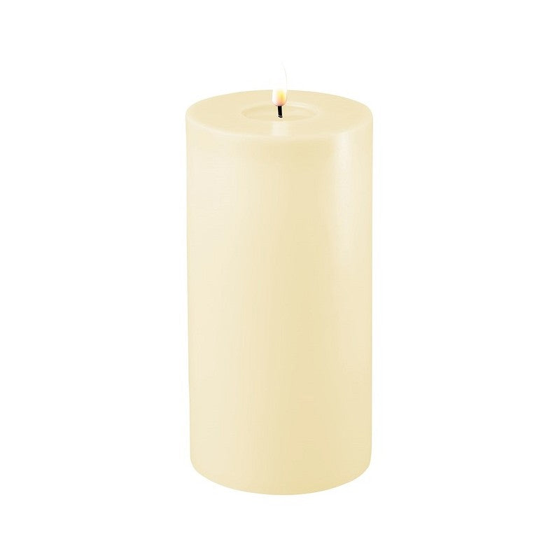 DELUXE Cream LED Candle 10x20 - (RF-0114)
