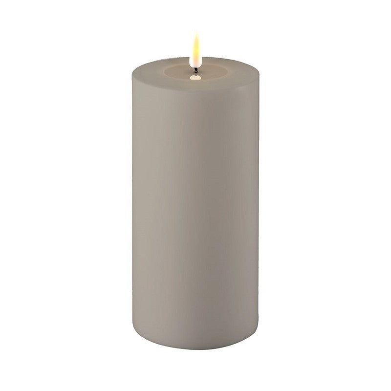 DELUXE Outdoor candle Grey LED 10x20 - (RF-UL-0054)