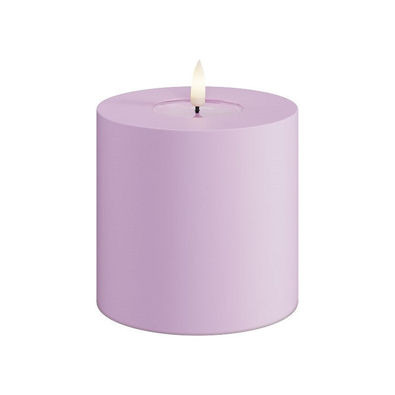 DELUXE Outdoor-Kerze Lavendel LED 10x10 - (RF-UL-0123)