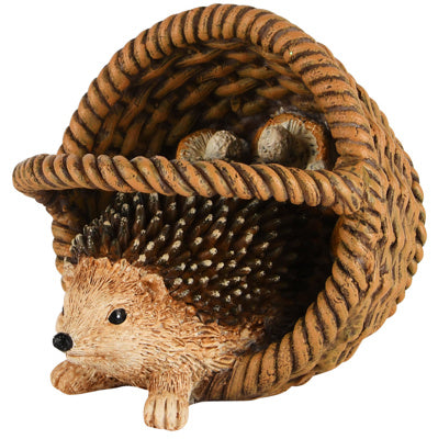 Hedgehog in basket - (DT-235101)