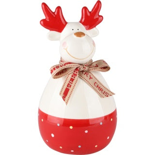 Rudolf with bow red/white - (DT-235956)