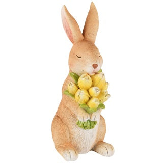 Bunny Zittend Gele Tulpen- (DT-250791)