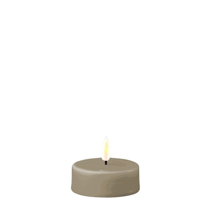 DELUXE Sand LED Jumbo Teelicht Kerze 6,1x4,5 - (RF-0290-1)