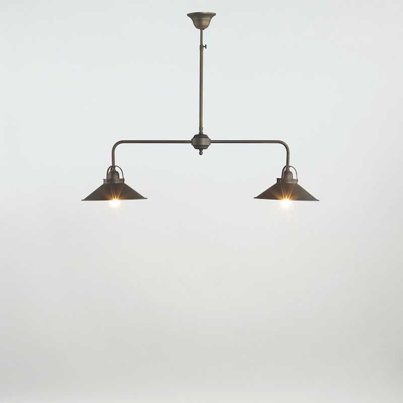 Pendant Lamp Biliardo Metal Shell Dark Bronze 2