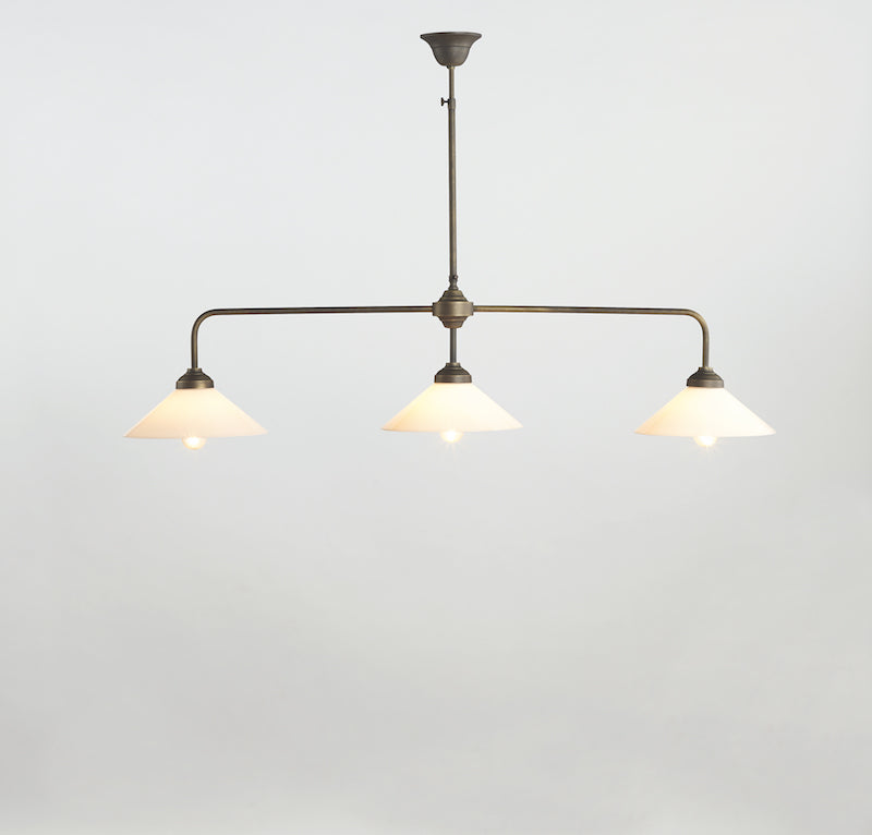 Pendant lamp Biliardo with opal glass 3