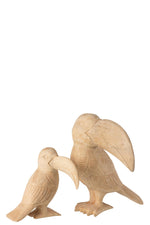 Toucan Albasia Wood Natural Small