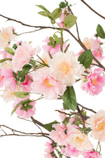 Blütenbaum Plastik Rosa/Braun Groß