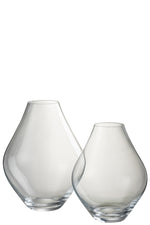 Vase Abby Glas Transparent Groß