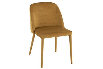 Chair Charlotte Textile/Metal Ochre