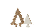 Christmas Tree Puzzle Mango Wood White/White Wash Medium - (15907)