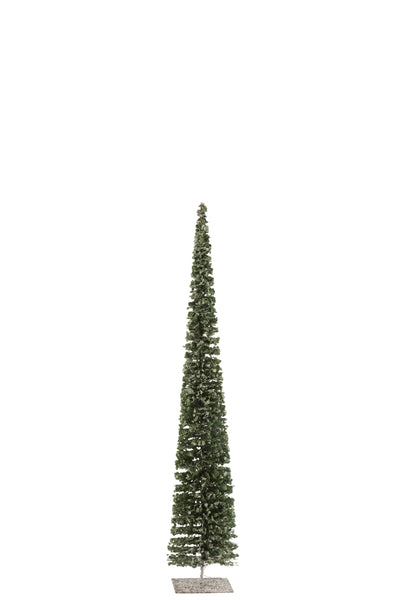 Baum Deko Schnee Plastik Grün Groß