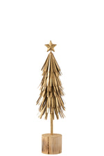 Weihnachtsbaum auf Fuß Gold Medium