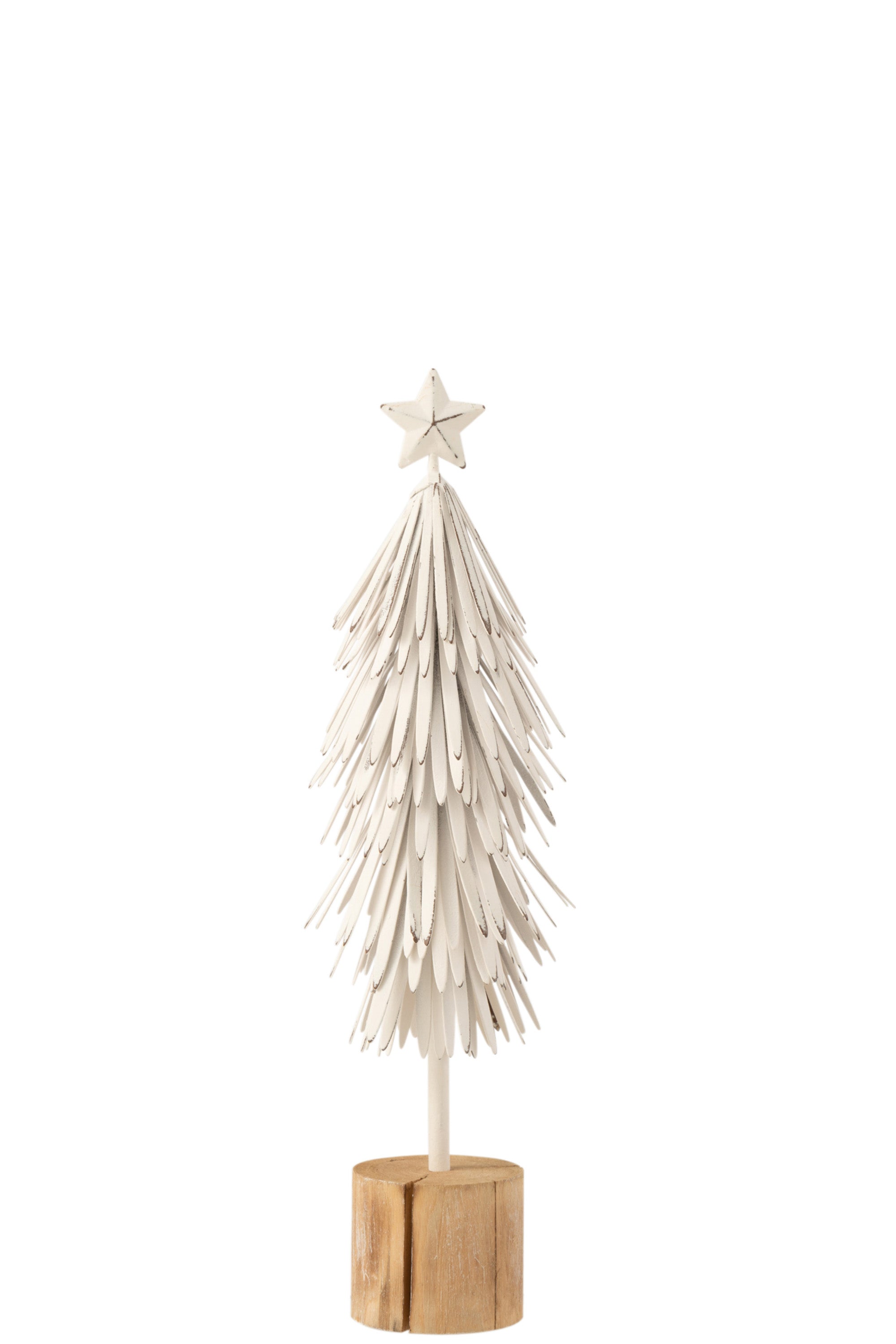 Arbre de Noël sur pied en métal blanc moyen