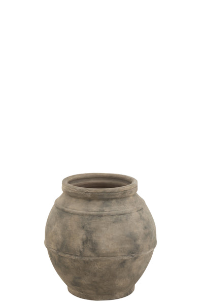 Pot de fleurs tacheté Keram Brn/Grs S - (17885)
