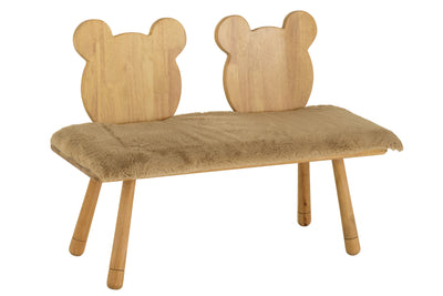 Chair Child Bear 2P Wood Wet - (20188)