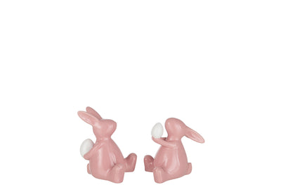 Kaninchen sitzend Ker Pink S Ass2 - (21836)