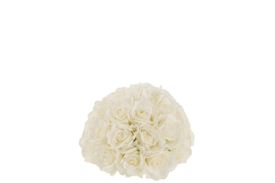Blumenzwiebel halbe Rose Plast Weiß S - (22240)