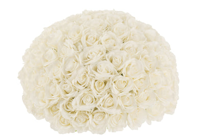 Blumenzwiebel halbe Rose Plast Weiß L - (22242)