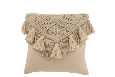 Coussin Cosy Cotton Beige Small - (23149)