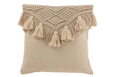 Cushion Cosy Cotton Beige Large - (23150)
